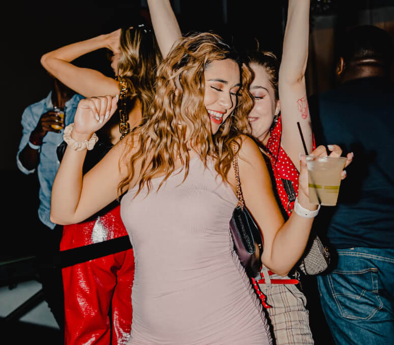 friends dancing